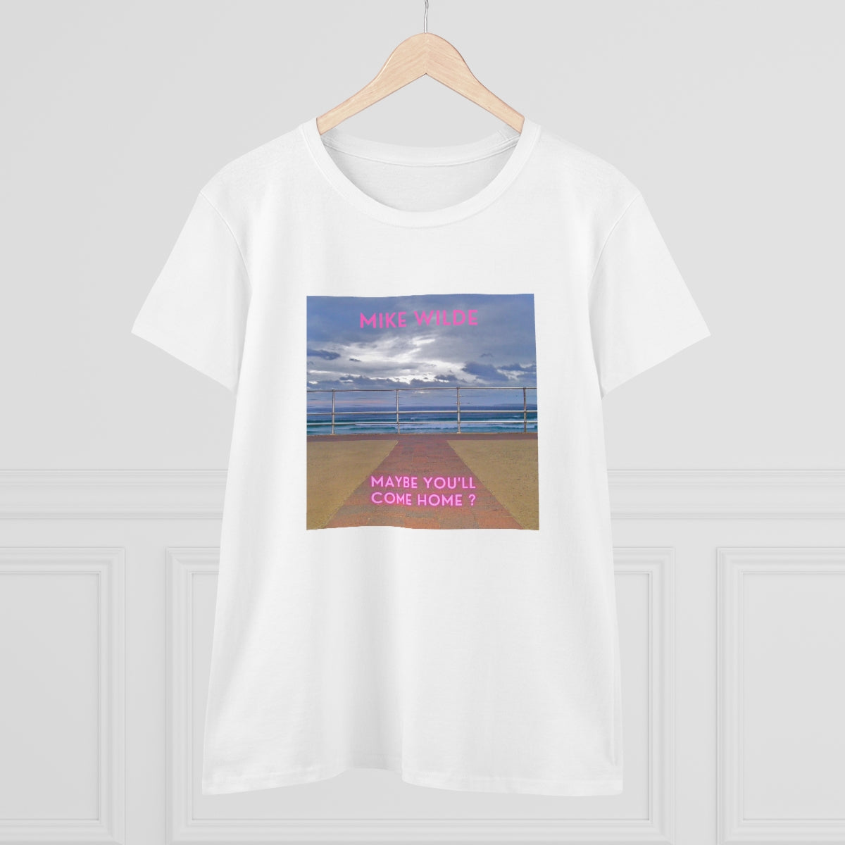 'Maybe You'll Come Home' Women's Midweight Cotton Tee